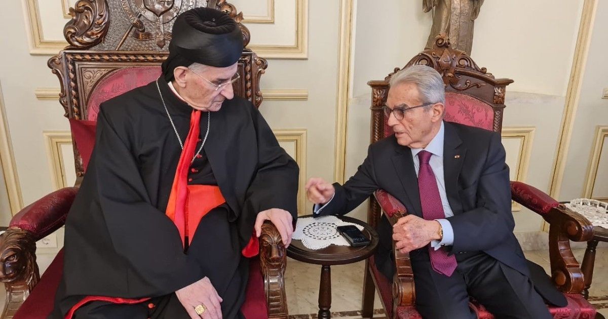 البطريرك الراعي بحث مع وديع الخازن الأوضاع والمستجدات