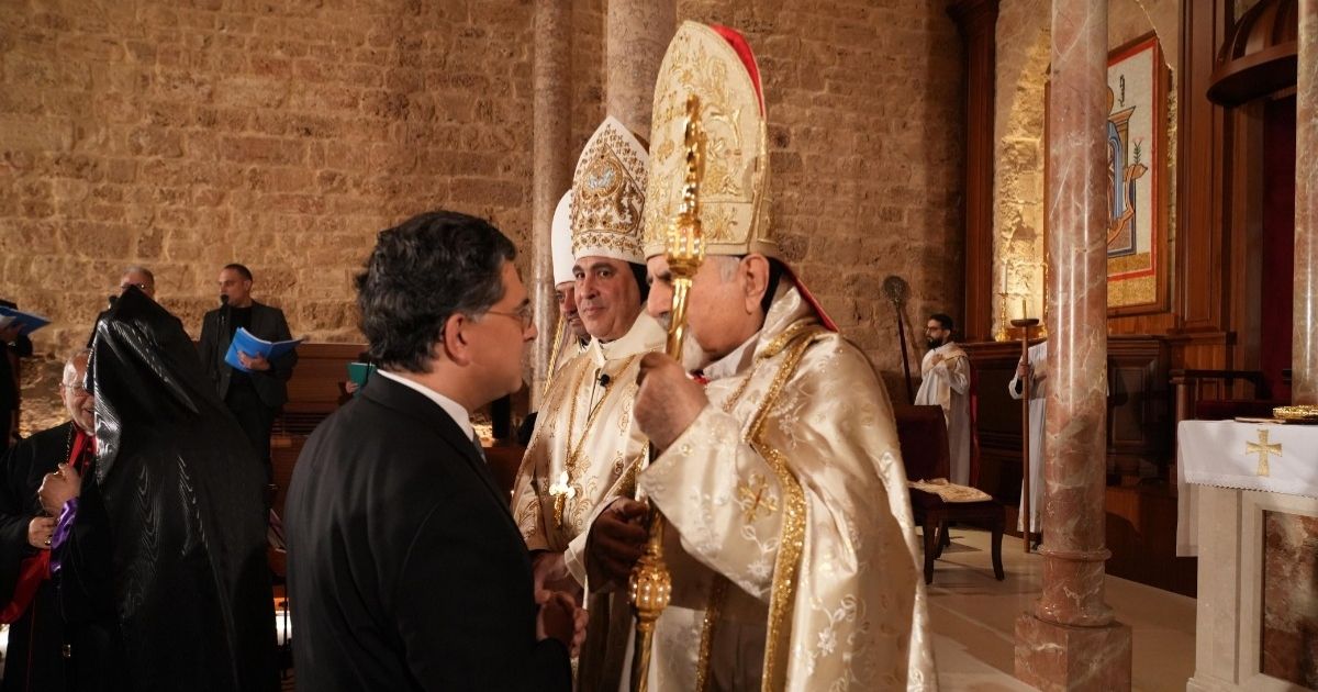 البطريرك يونان احتفل بقداس عيد مار افرام