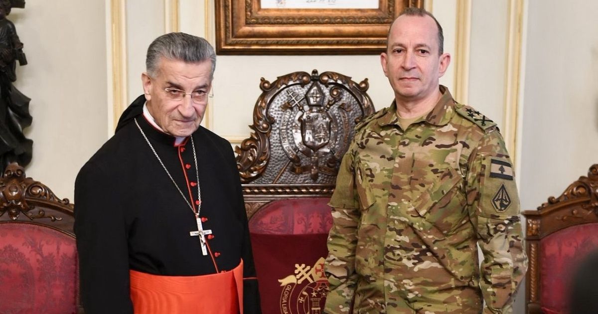 البطريرك الراعي يلتقي قائد الجيش: لوقف الحرب فورًا ودعم الجيش حفاظًا على لبنان