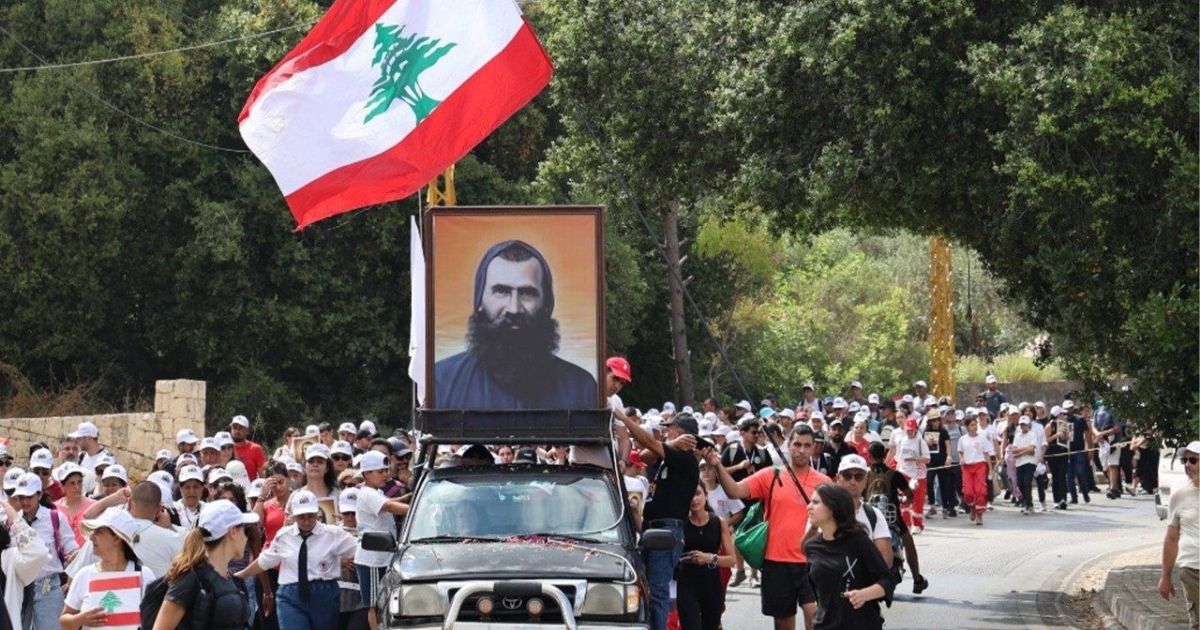 مسيرة إيمانية في كفيفان إحياءً للذكرى السادسة عشرة لتطويب الأخ إسطفان نعمة