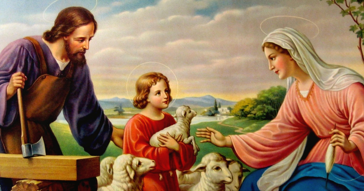 صلاة مع العائلة المقدسة