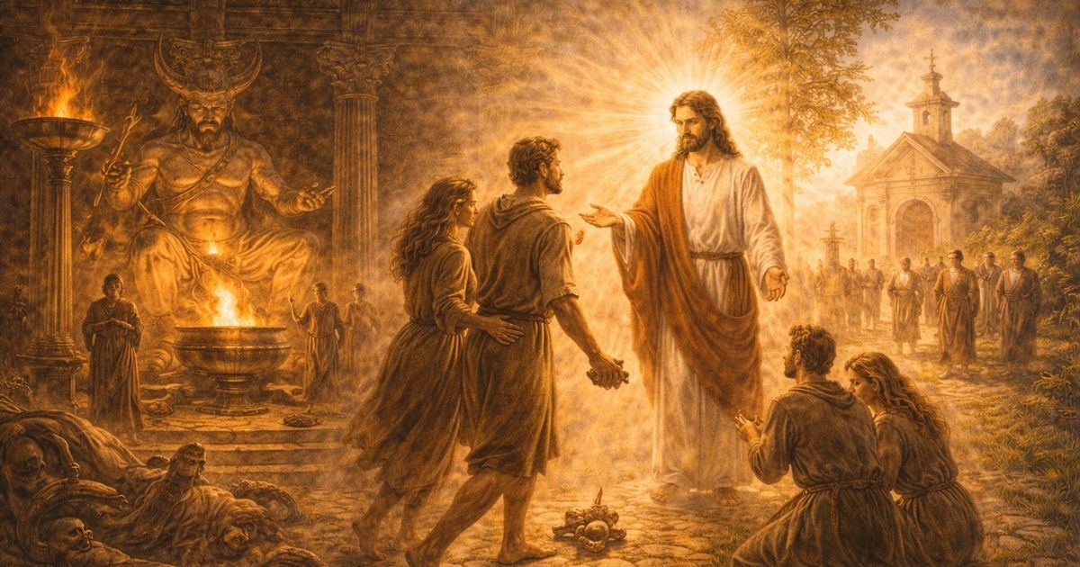 من الوثنية الى المسيحية